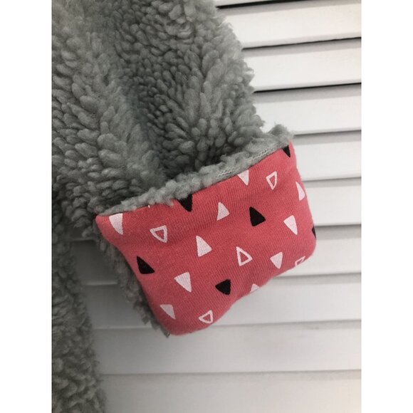 Giggle Moon Size 6M Grey & Pink Sherpa Snow Suit - Picture 5 of 6